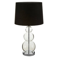 Luke Black Fabric Shade Table Lamp