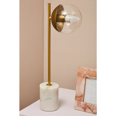Revive Gold Finish Metal Table Lamp