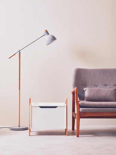 Stockholm Matte Grey Floor Lamp
