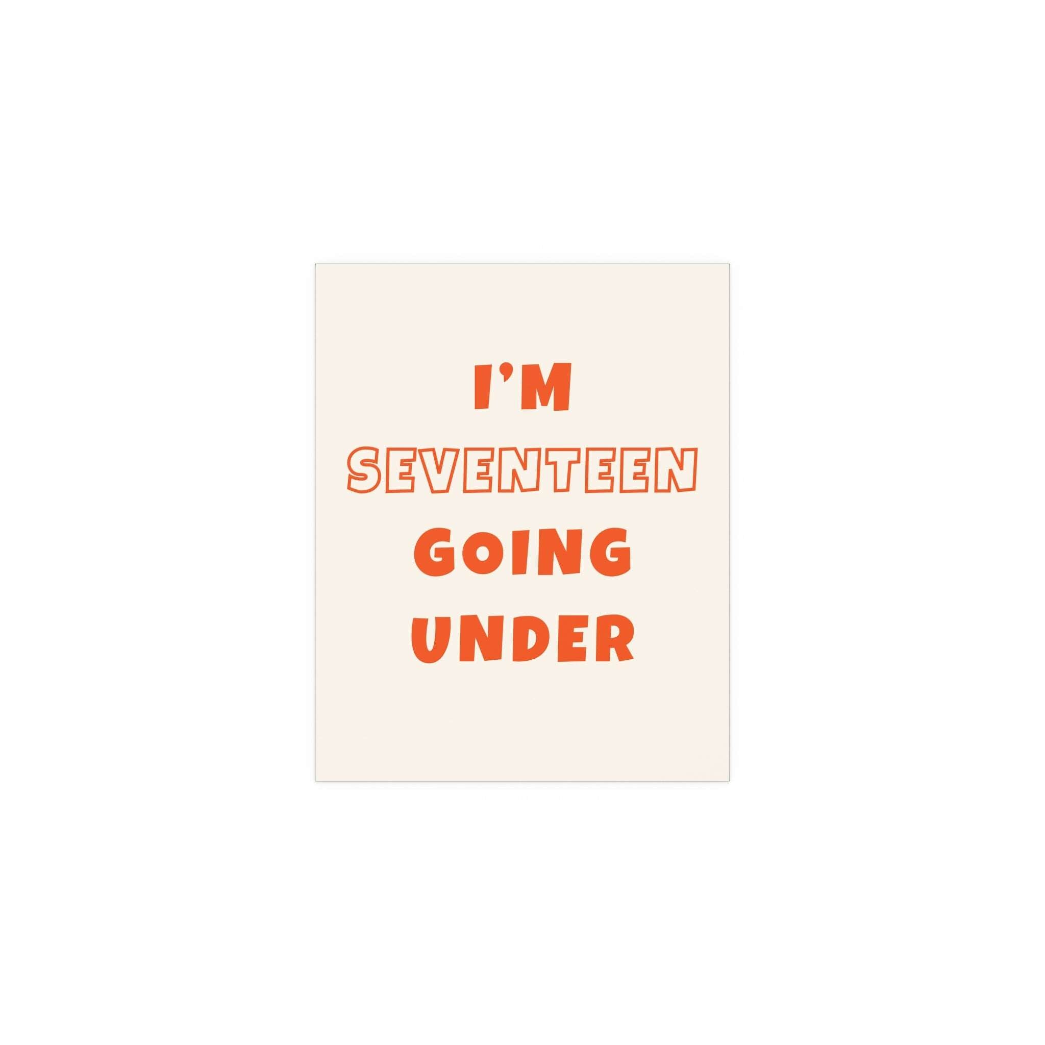 Sam Fender - Seventeen Going Under (Off-white + Orange)