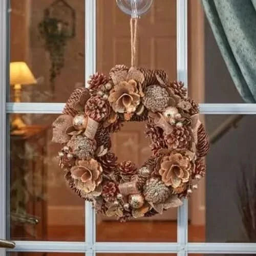 Christmas Gold Wreath Decoration