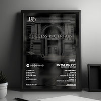 Royce da 5'9" "Success Is Certain" Album Cover Poster - with Complete Tracklist