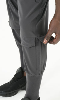QL Pantalon Cross Over in Dark Grey