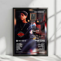 Gang Starr "Daily Operation" Album Cover Poster - with Complete Tracklist