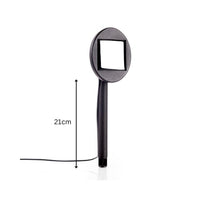 Solar Floral Garden Stake Lights Metal Flowers 4pc