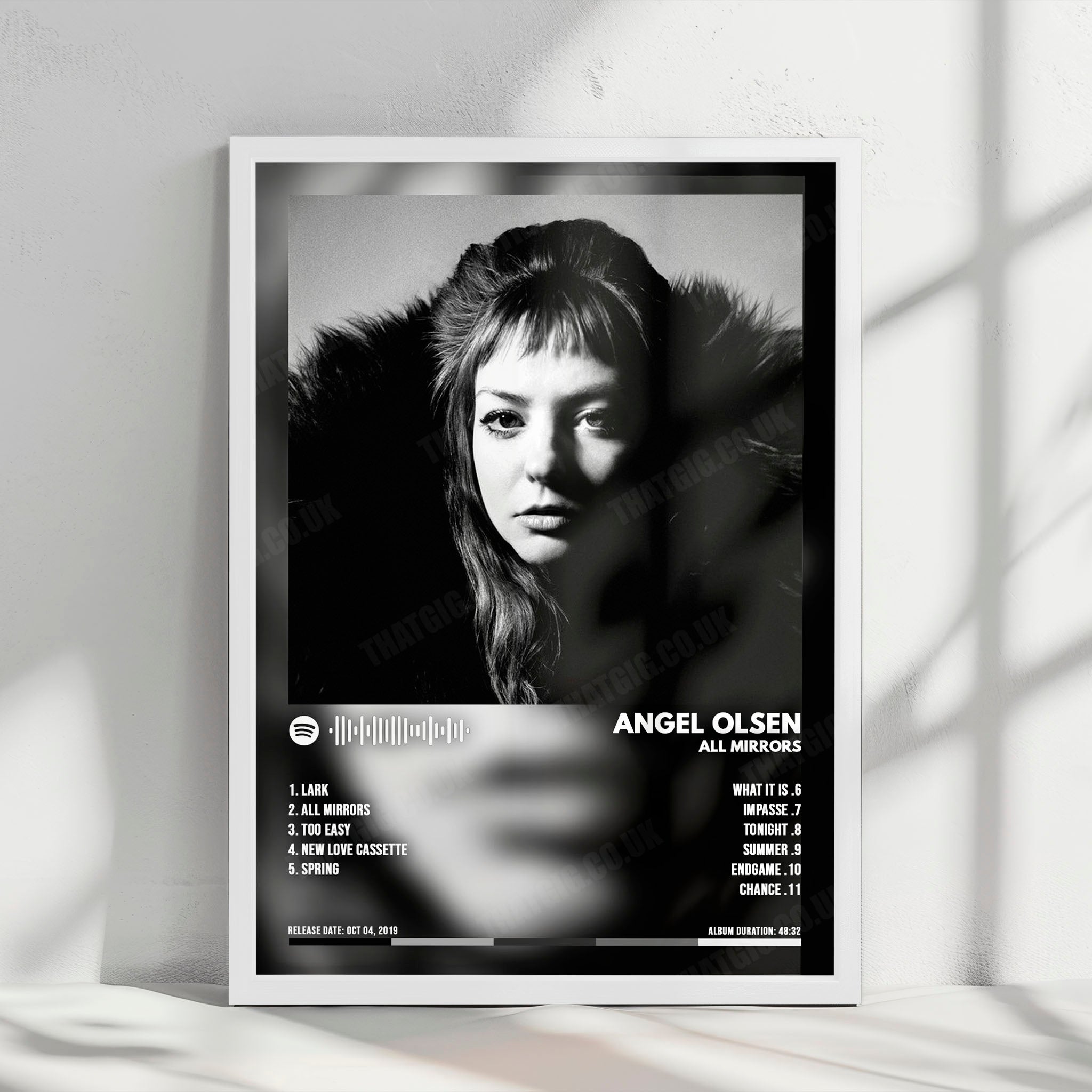 Angel Olsen "All Mirrors" Album Cover Poster - with Complete Tracklist