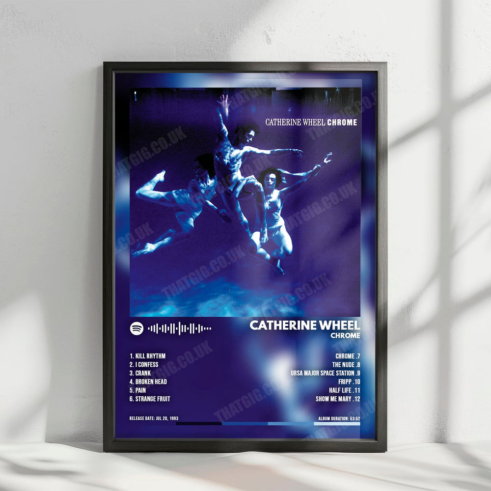 Catherine Wheel "Chrome" Album Cover Poster - with Complete Tracklist