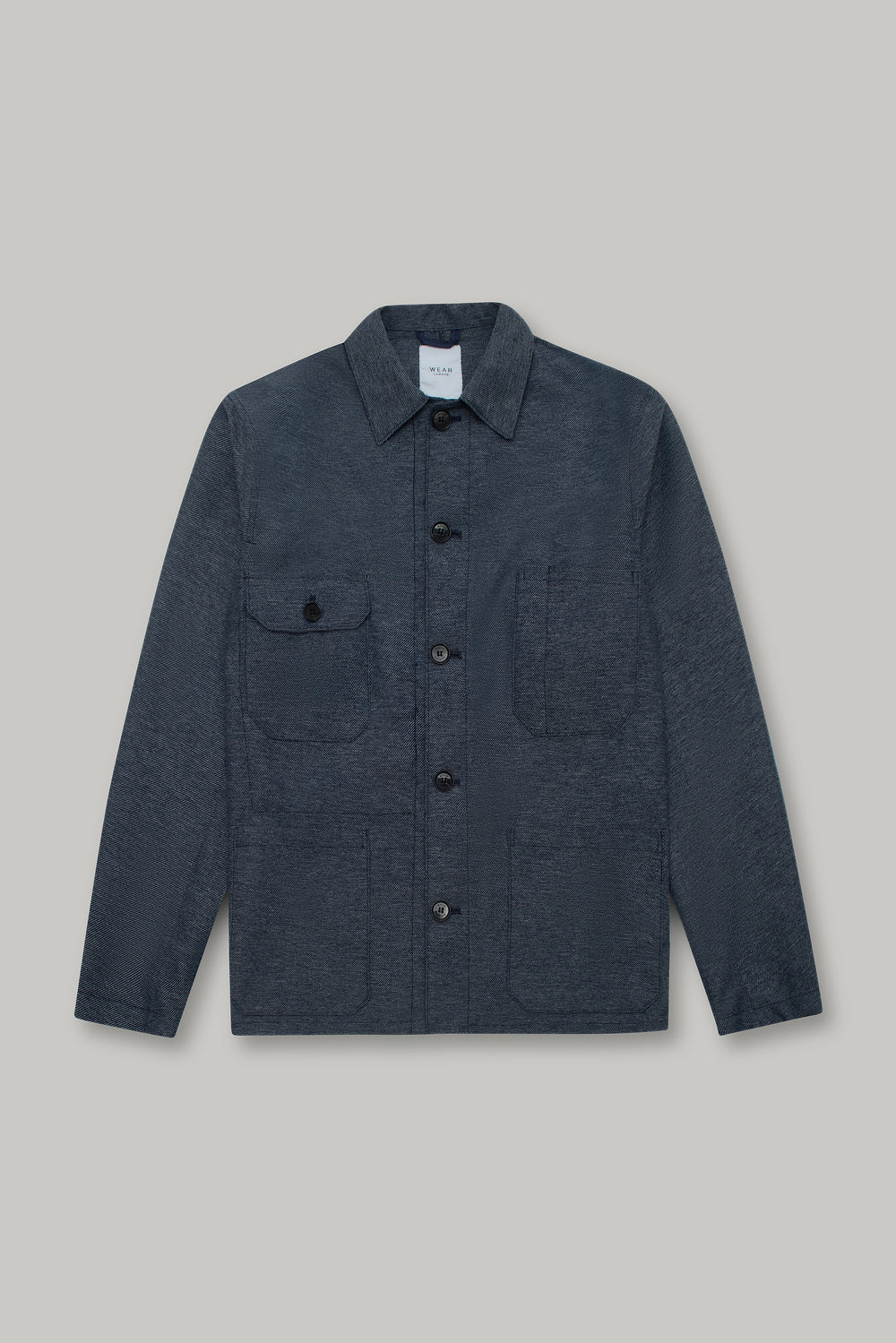 James Four Pocket Jacket - Sky Blue Twill
