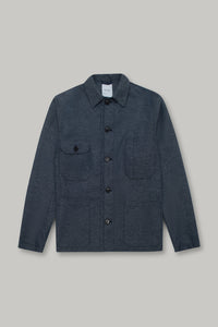 James Four Pocket Jacket - Sky Blue Twill