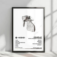 Coldplay "A Rush Of Blood To The Head" Album Cover Poster - with Complete Tracklist
