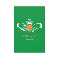 Fontaines DC - I Love You - Irish Claddagh (Tricolour)