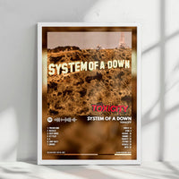 System of a Down "Toxicity" Album Cover Poster - with Complete Tracklist