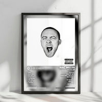 Mac Miller "GO:OD AM" Album Cover Poster - with Complete Tracklist