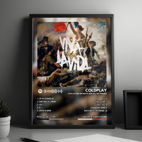 Coldplay "Viva La Vida Or Death And All His Friends" Album Cover Poster - with Complete Tracklist
