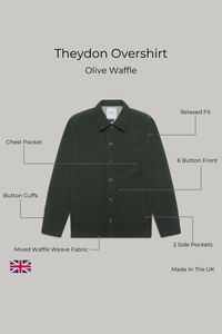 Theydon Overshirt - Olive Waffle