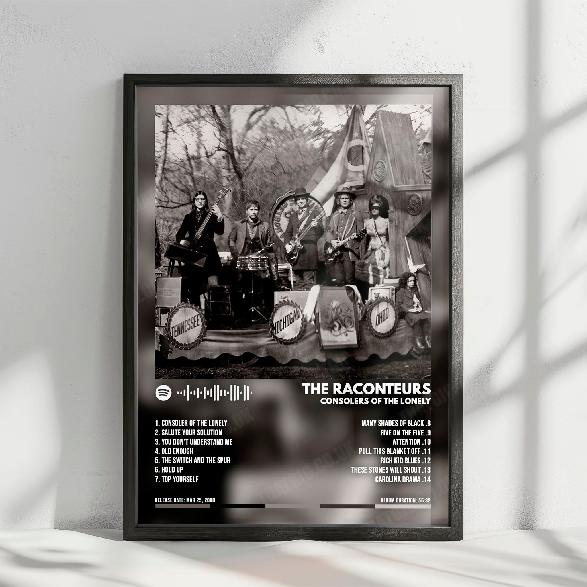 The Raconteurs "Consolers of the Lonely" Album Cover Poster - with Complete Tracklist