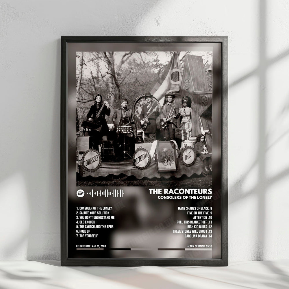 The Raconteurs "Consolers of the Lonely" Album Cover Poster - with Complete Tracklist