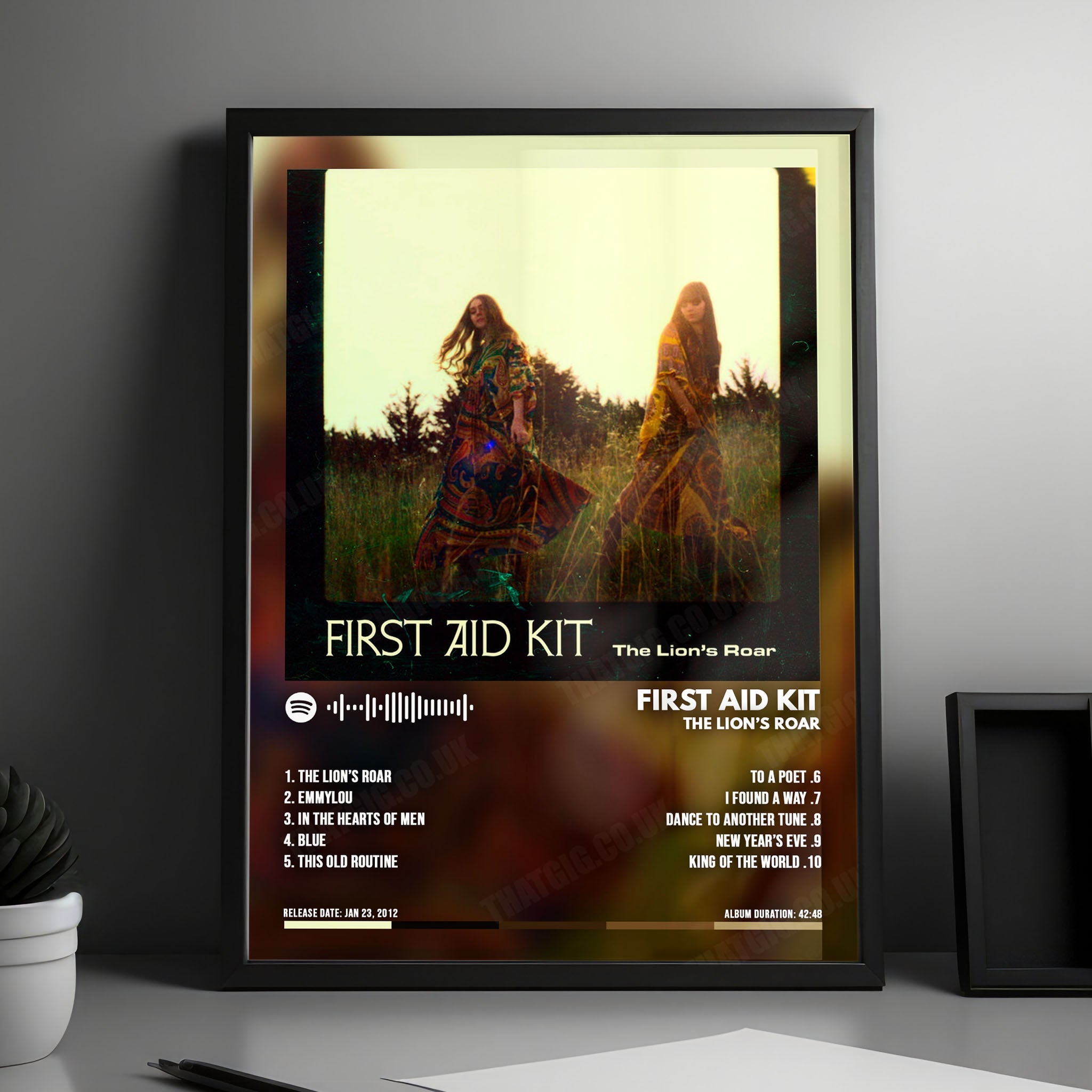 First Aid Kit "The Lion's Roar" Album Cover Poster - with Complete Tracklist