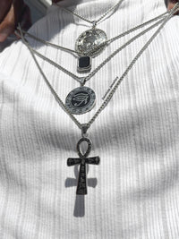 Ancient Ankh Noir Necklace