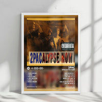 2Pac "2Pacalypse Now" Album Cover Poster - with Complete Tracklist
