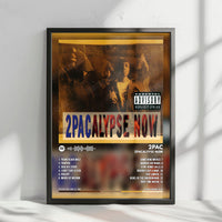 2Pac "2Pacalypse Now" Album Cover Poster - with Complete Tracklist
