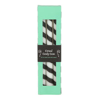 Gothic Gifts Set of 3 Black Candy Cane Taper Candles