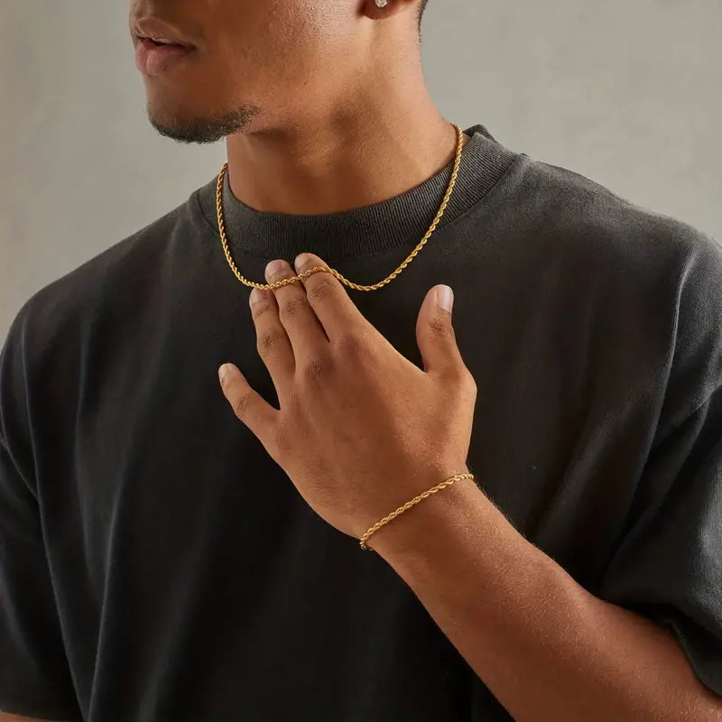 Rope Chain (Gold) 3mm