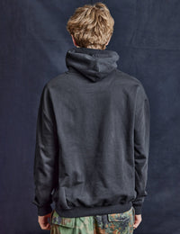 ST Hoodie in Black with Silver Lined Logo