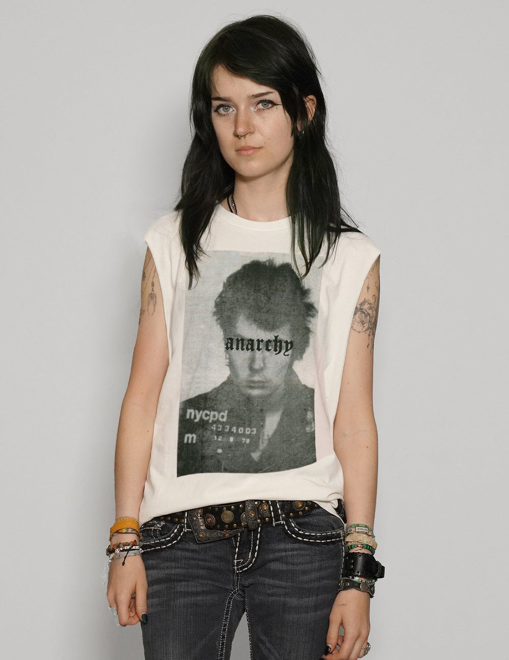 'Anarchy' Vest in Ecru