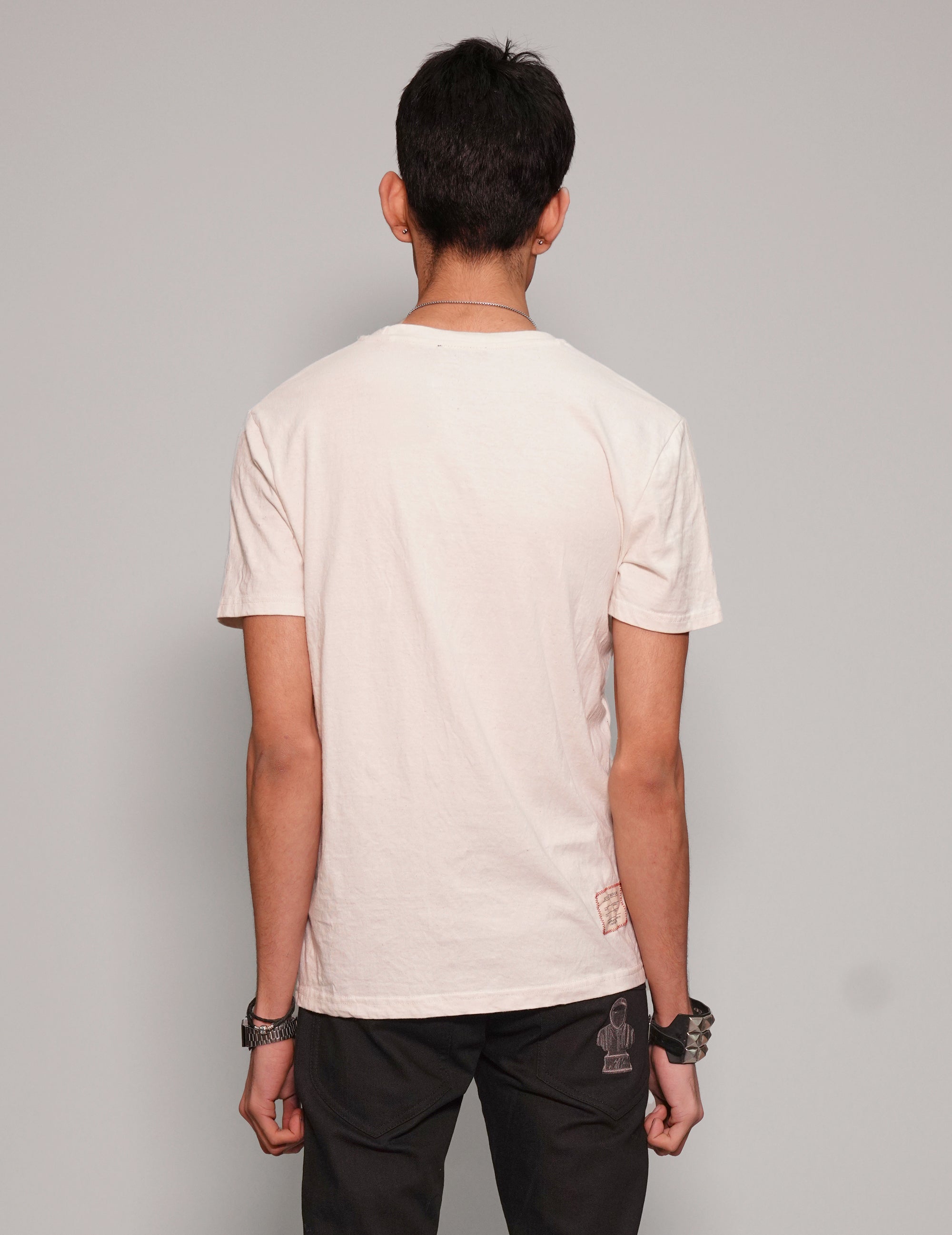 'We're Into Chaos' T-Shirt in Ecru