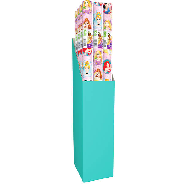 Iconic Disney Princesses Pink Gift Wrapping Paper Singular 2M Roll