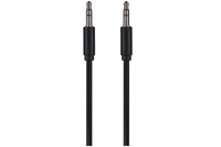 Maplin 3.5mm Aux Stereo 3-Pole Jack Plug to 3.5mm 3-Pole Jack Plug Cable - Black, 2m