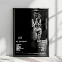Chief Keef "Bang 3" Album Cover Poster - with Complete Tracklist