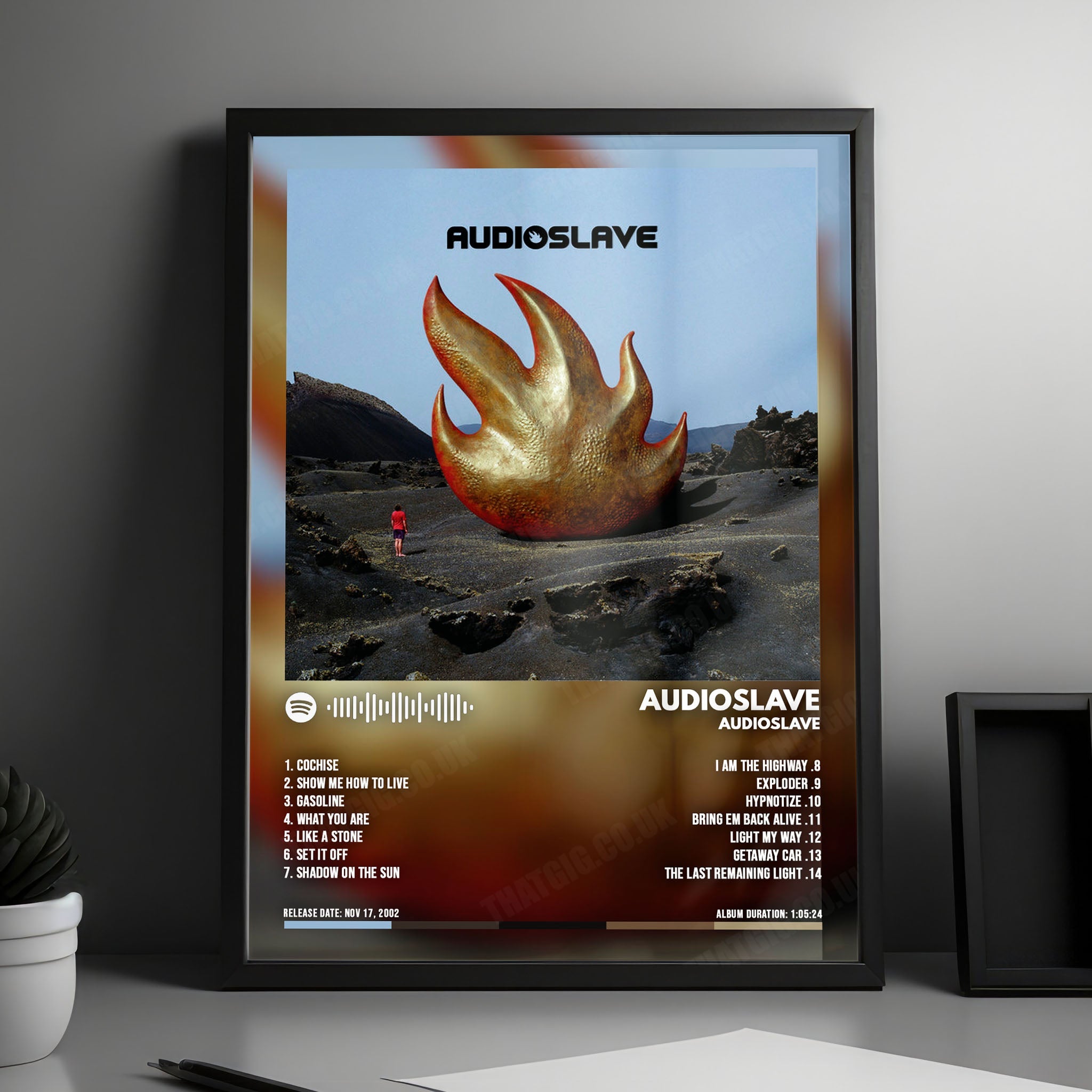 Audioslave "Audioslave  " Album Cover Poster - with Complete Tracklist