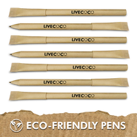 Paper Ballpoint Pens - 24 Pack