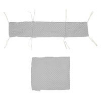 2pc Dimple Crib/Cradle Quilt & Bumper Bedding Set