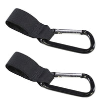 2x Small Buggy Clips Black