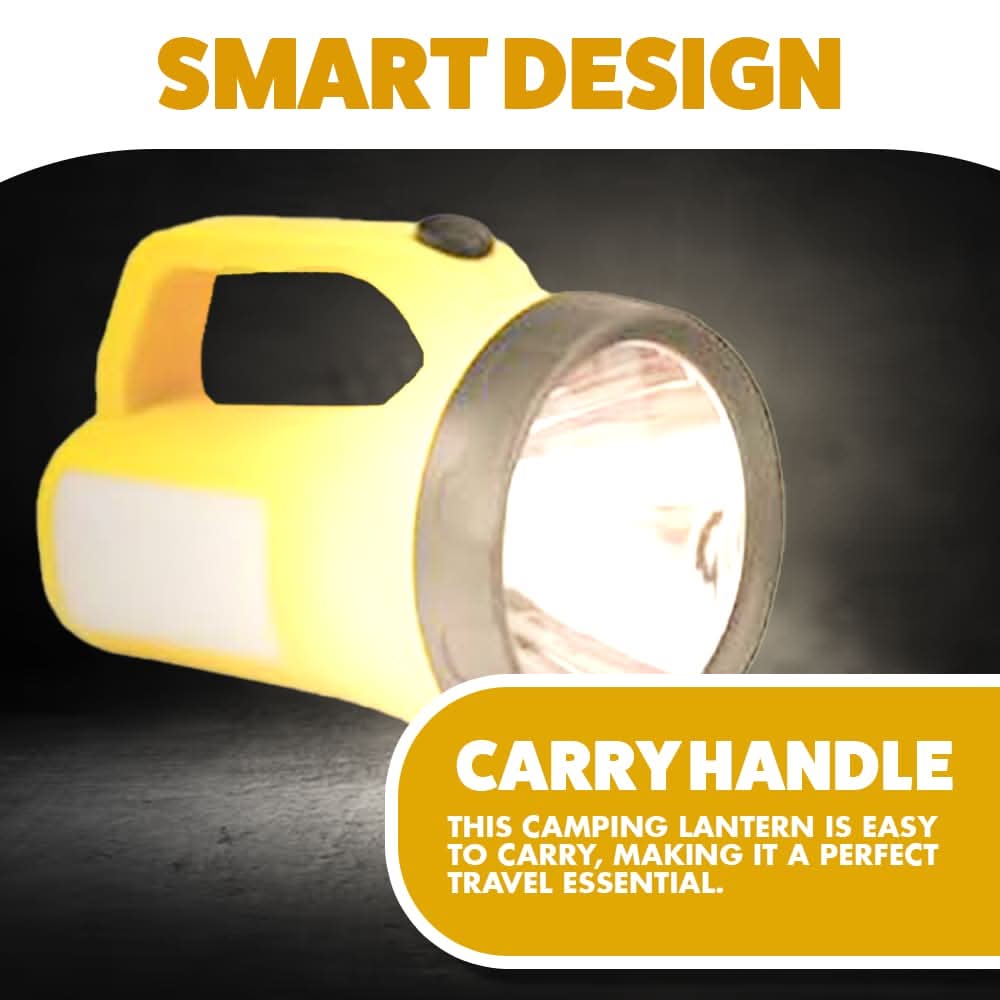 Bright 1W COB and 3W LED Torch Lantern with Carry Handle 120 Lumens