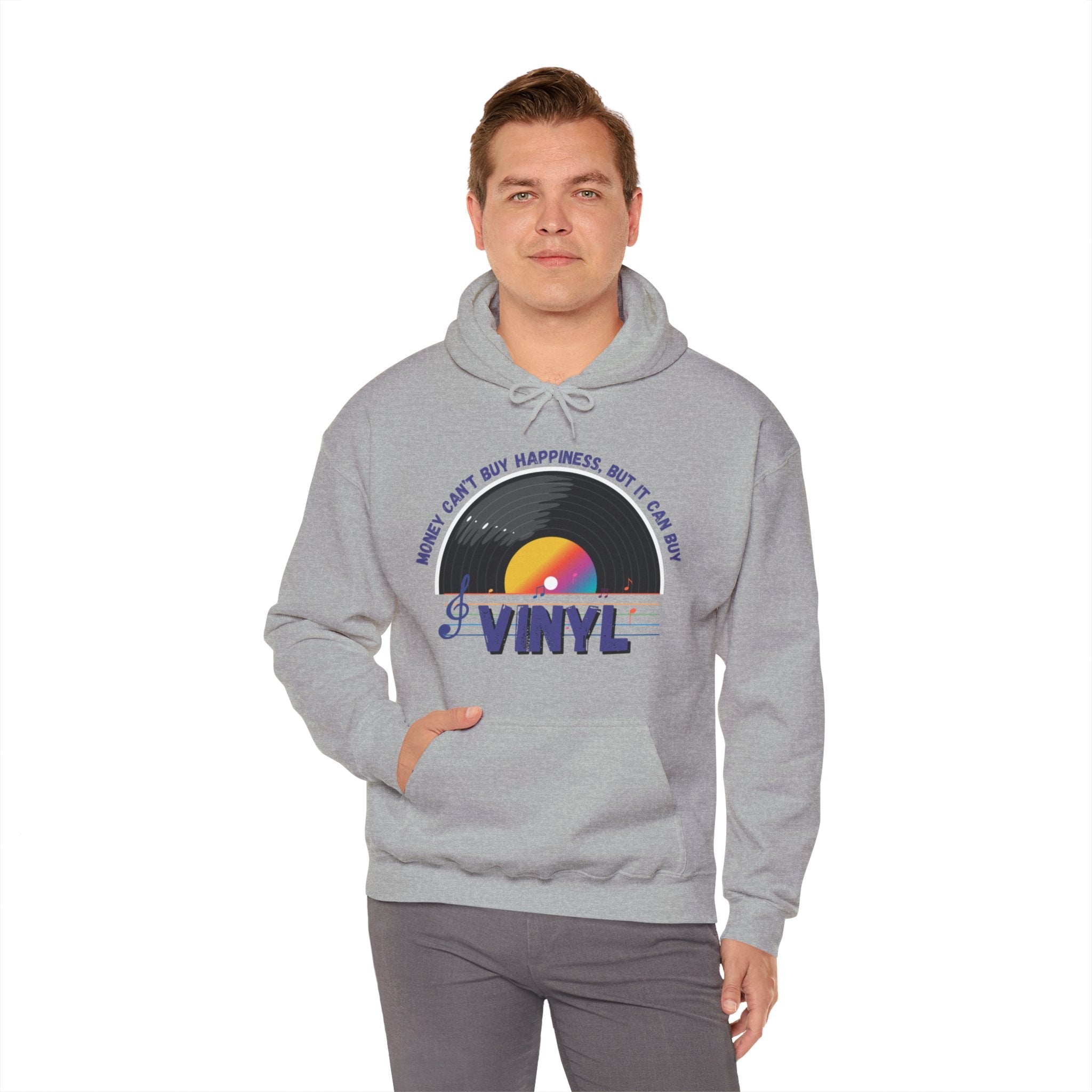 'Money Can't Buy Happiness, But It Can Buy Vinyl' Men's Hoodie
