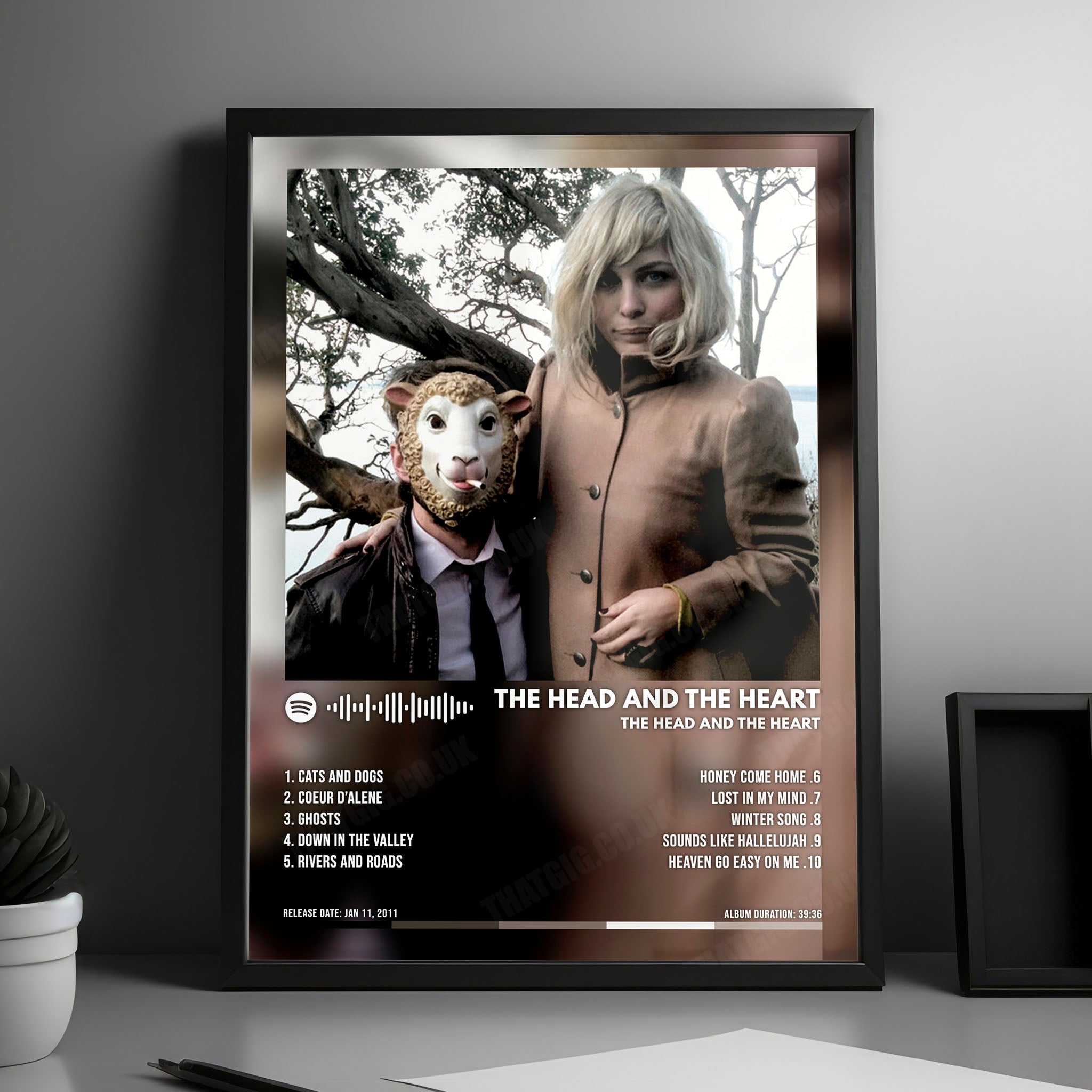 The Head and the Heart "The Head and the Heart" Album Cover Poster - with Complete Tracklist