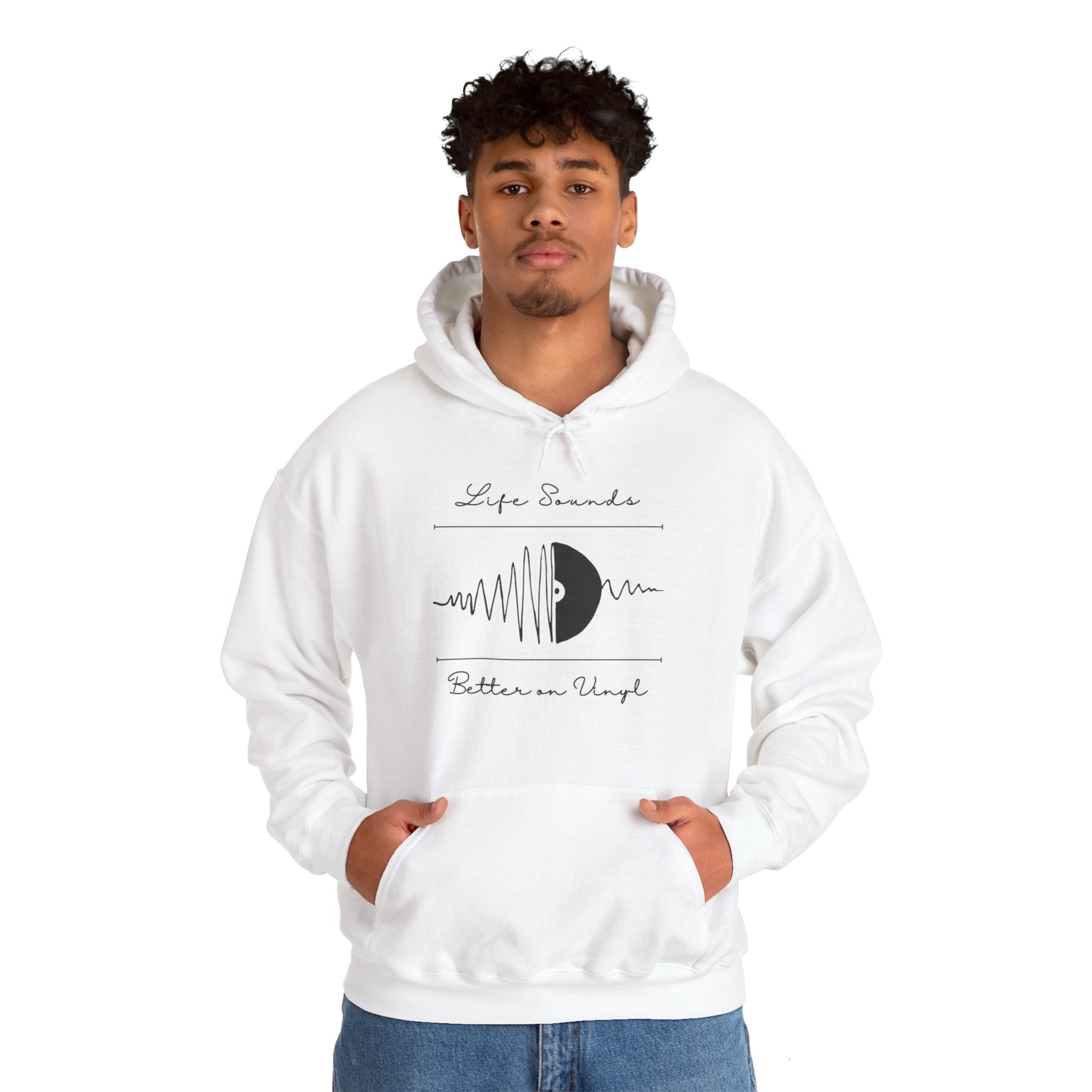 'Life Sounds Better on Vinyl' Men's Hoodie