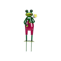 Novelty Metal Frog Stake Garden Ornament