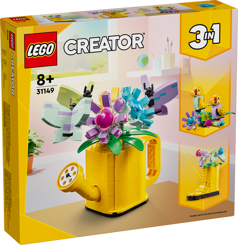 Lego Creator 3 in 1 31149 Flowers in Watering Can for Ages 8 and Up
