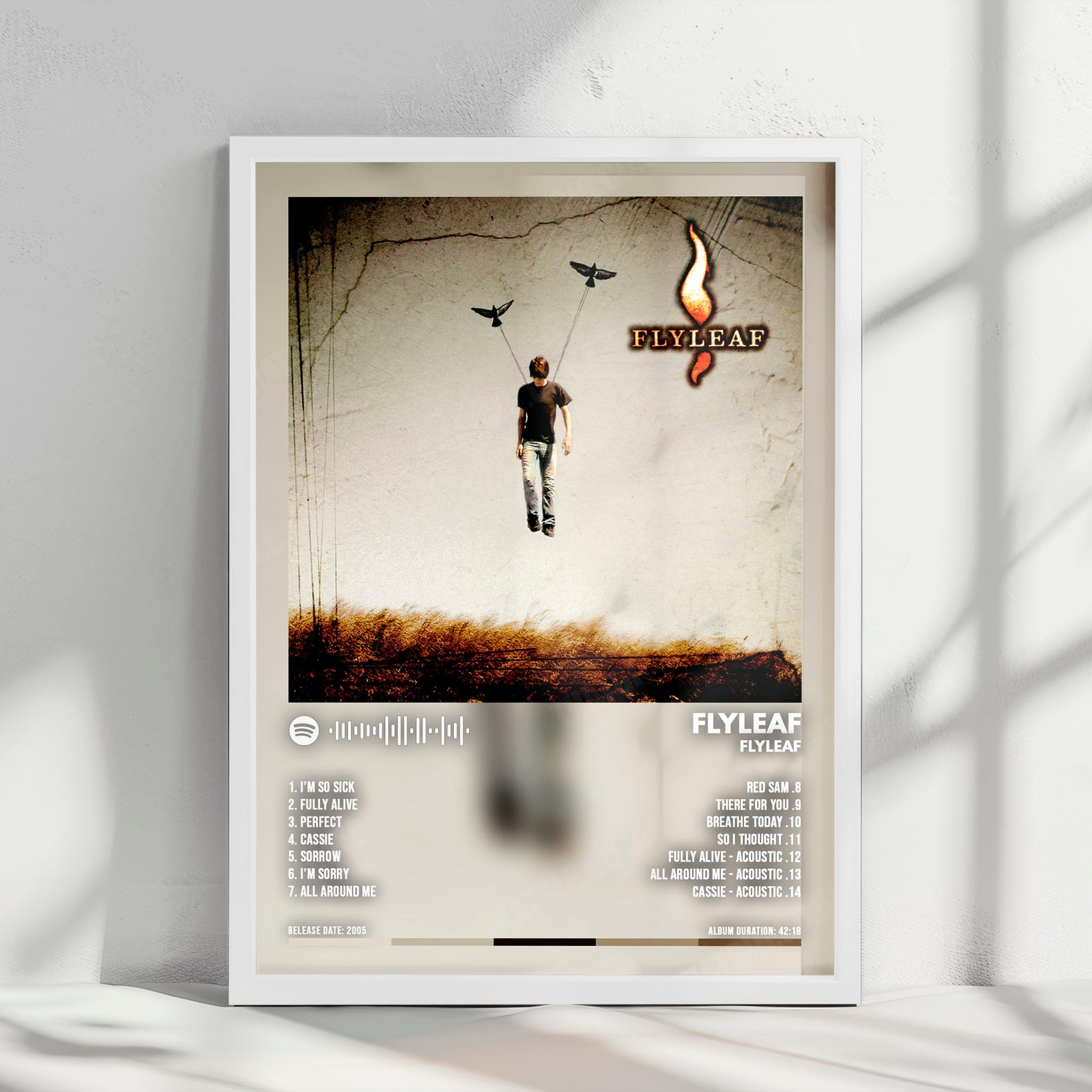 Flyleaf "Flyleaf" Album Cover Poster - with Complete Tracklist