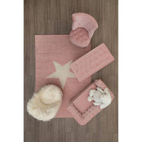 Playful Pink and White Star Rug for Charming Interiors