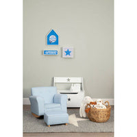 Grey and White Star Rug - Chic Cotton and Wool Design for Modern Living