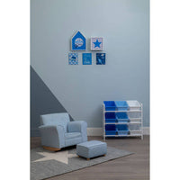 Grey and White Star Rug - Chic Cotton and Wool Design for Modern Living