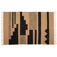 Bosie Large Trenza Rug - Contemporary Sand and Black Design for Chic Interiors