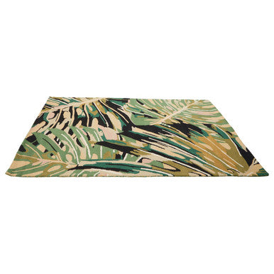 Bosie Moyo Green Hand-Tufted Floral Rug