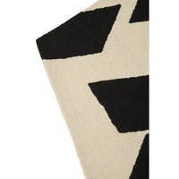 Bosie Milana Handwoven Black and White Geometric Rug